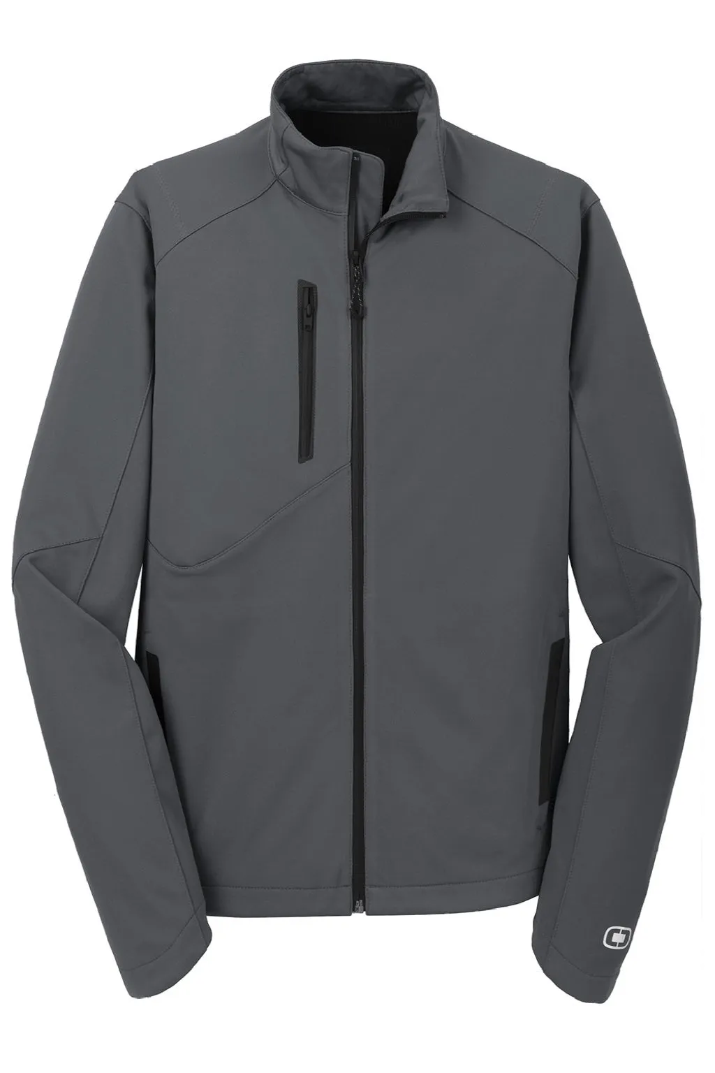 Ogio Mens Endurance Crux Wind & Water Resistant Full Zip Jacket - Gear Grey