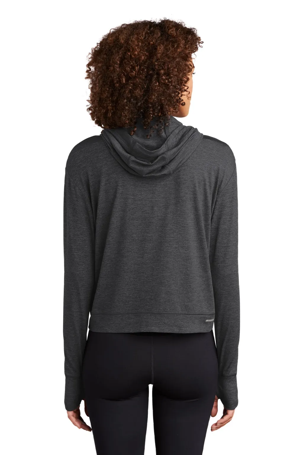 Ogio Womens Endurance Force Moisture Wicking Hooded Sweatshirt Hoodie - Heather Blacktop