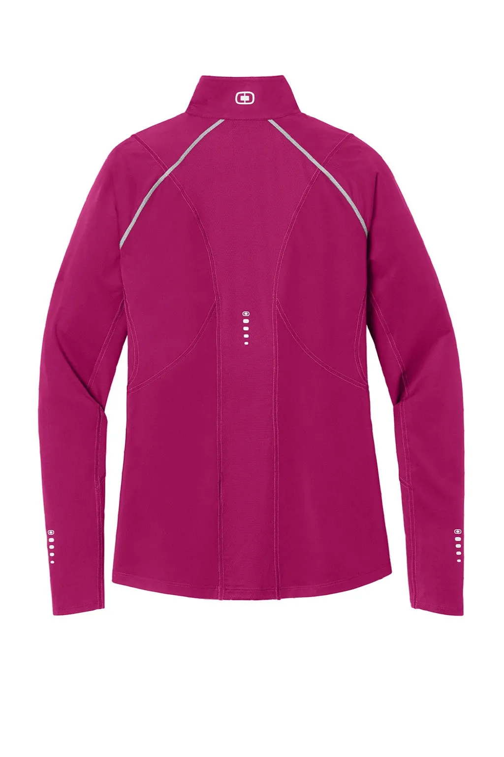 Ogio Womens Endurance Nexus Moisture Wicking 1/4 Zip Sweatshirt - Flush Pink