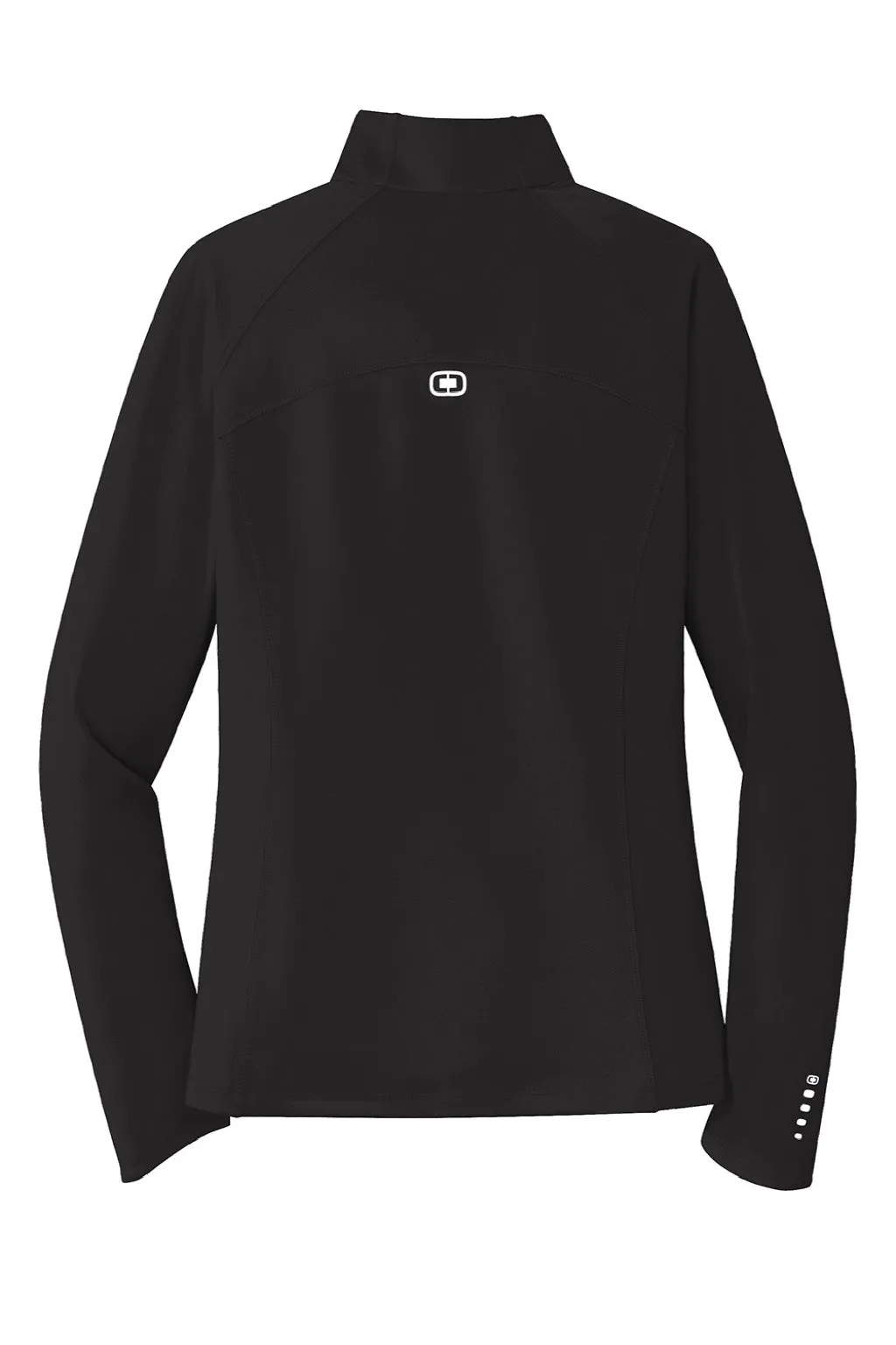Ogio Womens Endurance Radius Moisture Wicking Full Zip Sweatshirt - Blacktop
