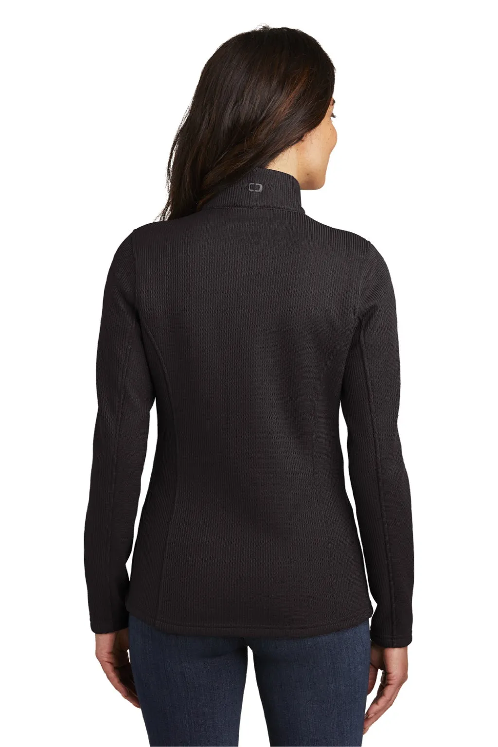 Ogio Womens Grit Full Zip Fleece Jacket - Blacktop
