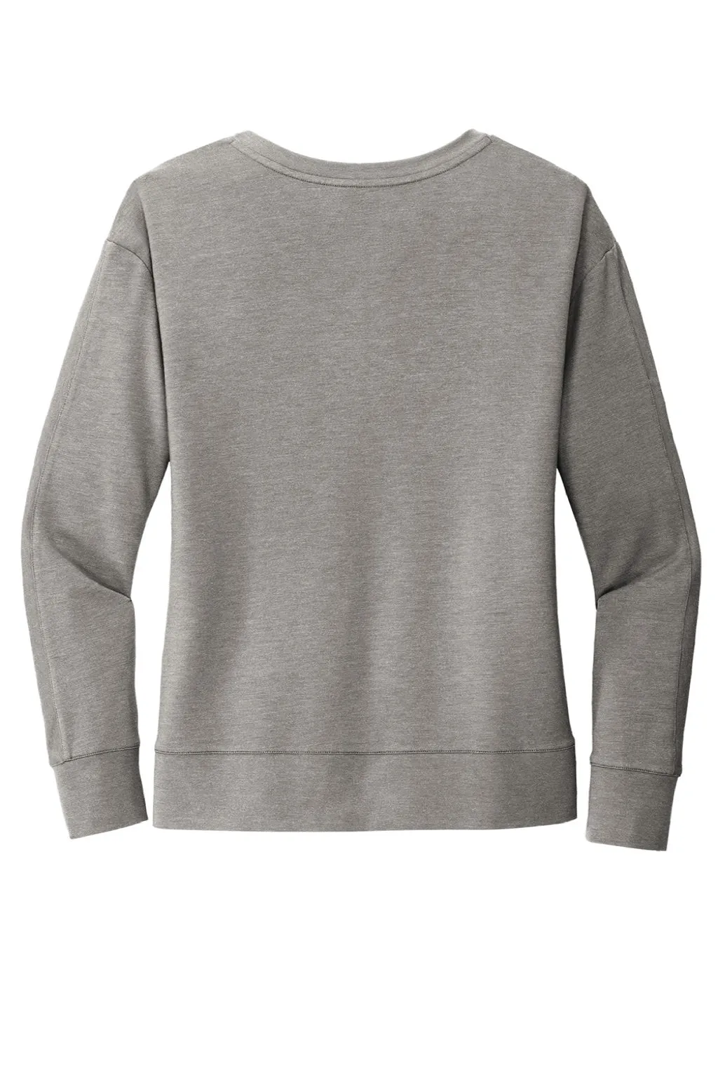 Ogio Womens Luuma Flex V-Neck Sweatshirt - Heather Petrol Grey