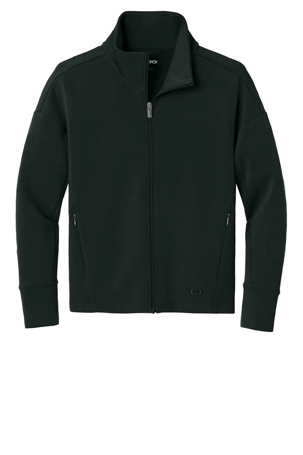 Ogio Womens Transcend Full Zip Sweatshirt w/ Pockets - Blacktop