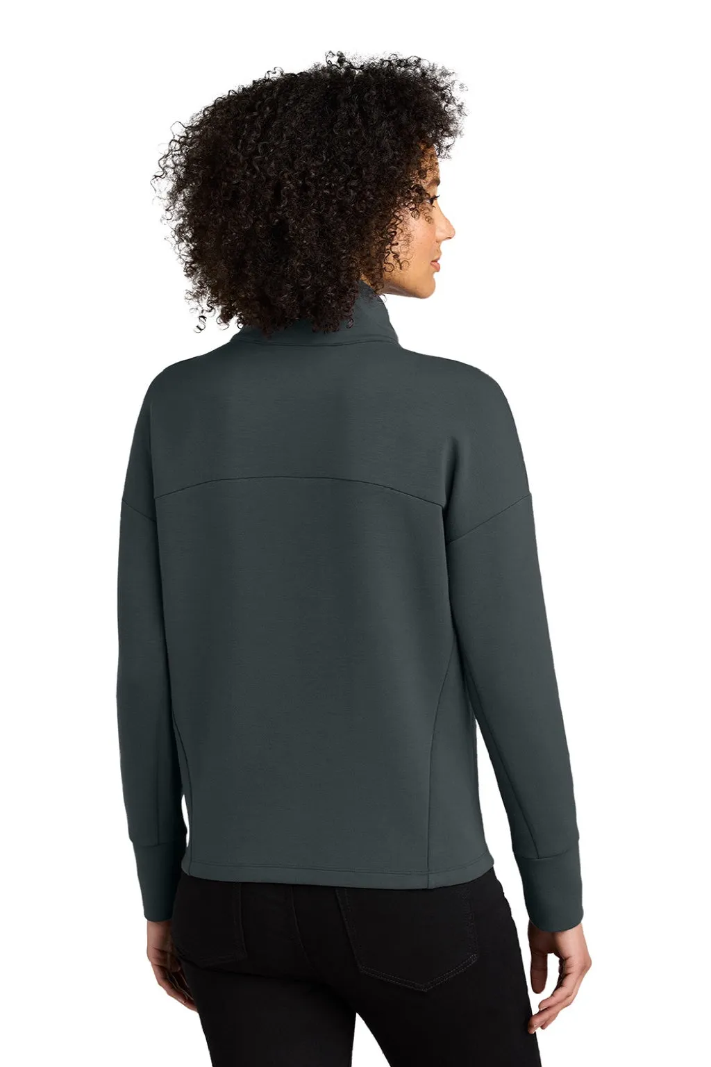 Ogio Womens Transcend Full Zip Sweatshirt w/ Pockets - Tarmac Grey