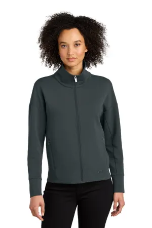 Ogio Womens Transcend Full Zip Sweatshirt w/ Pockets - Tarmac Grey