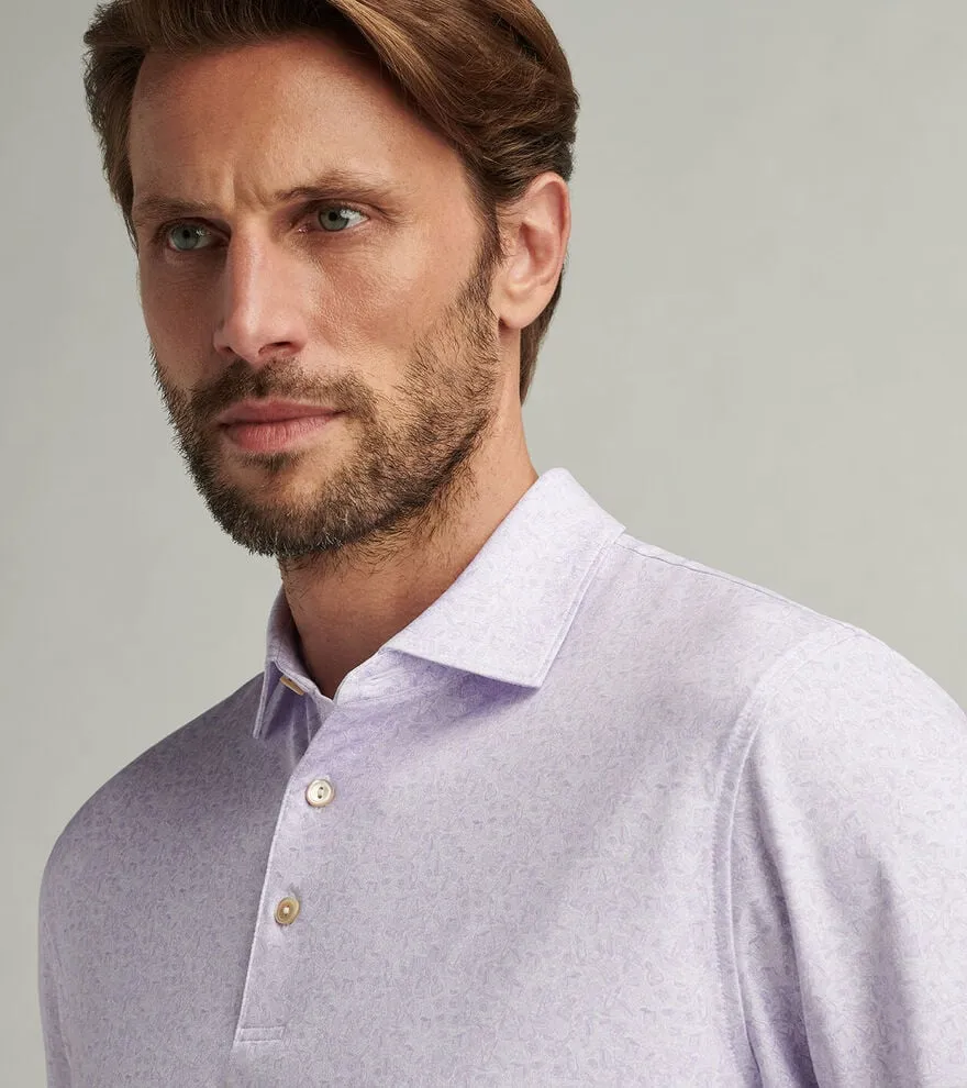 Peter Millar Men's Getaway Performance Jersey Polo Shirt - White Peter Millar Clothing