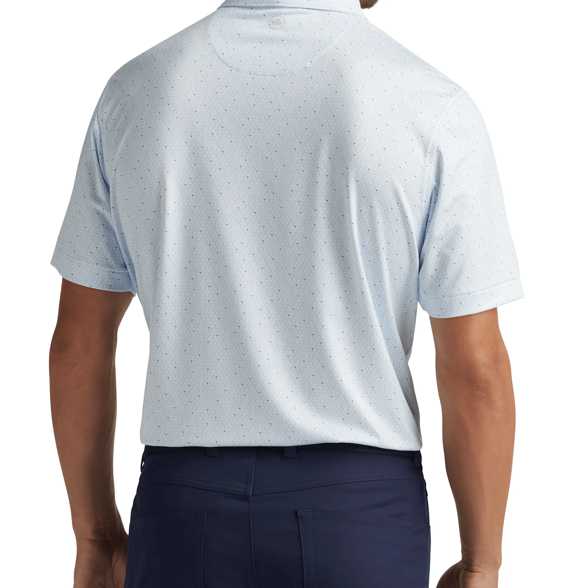 Peter Millar Men's Lacrosse Performance Jersey Polo Shirt - White Peter Millar Clothing