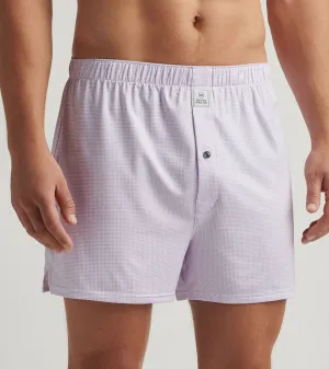 Peter Millar Men's Phoenix Performance Boxers - White/Cottage Blue Peter Millar Clothing