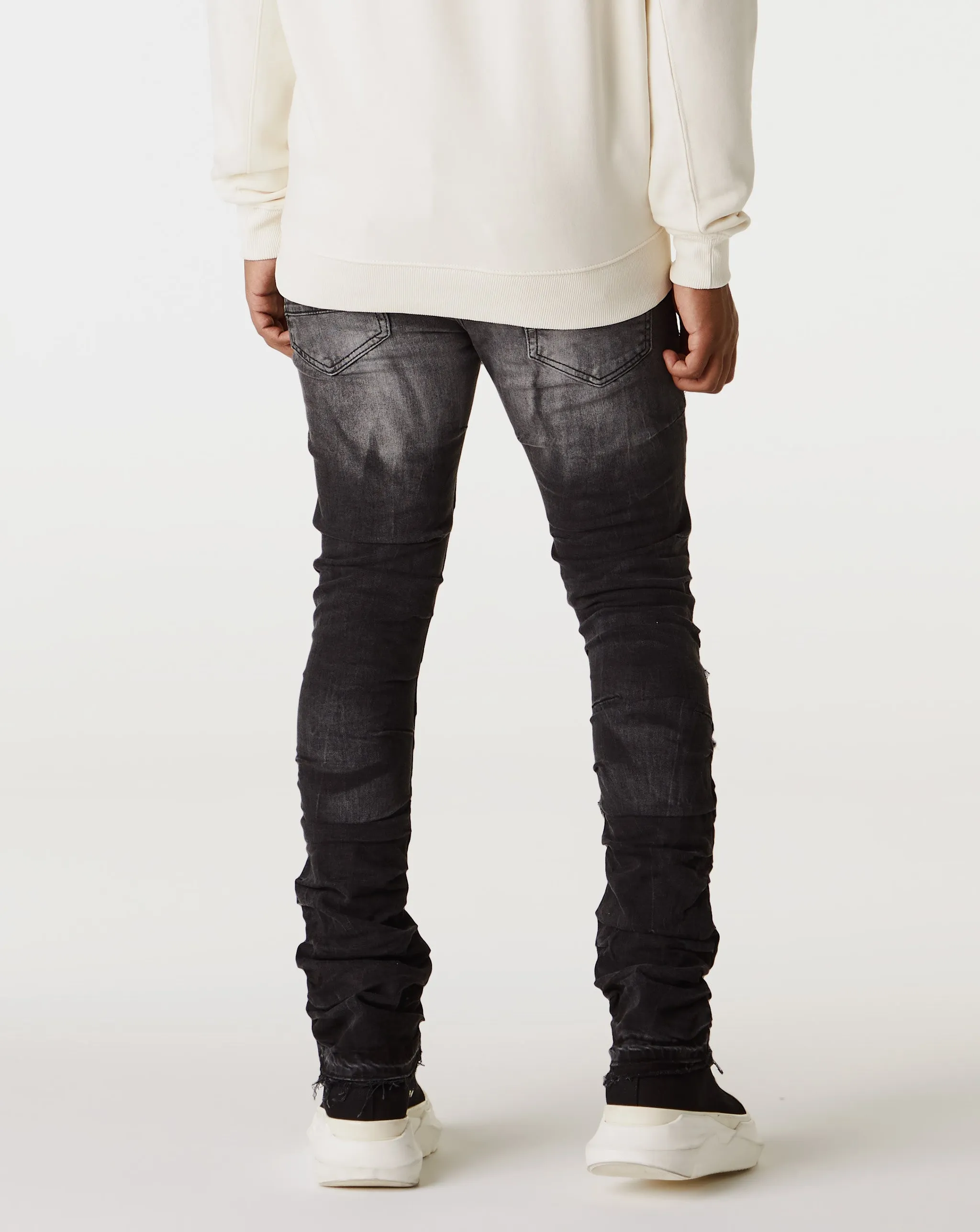 Pleated Shredded Jean