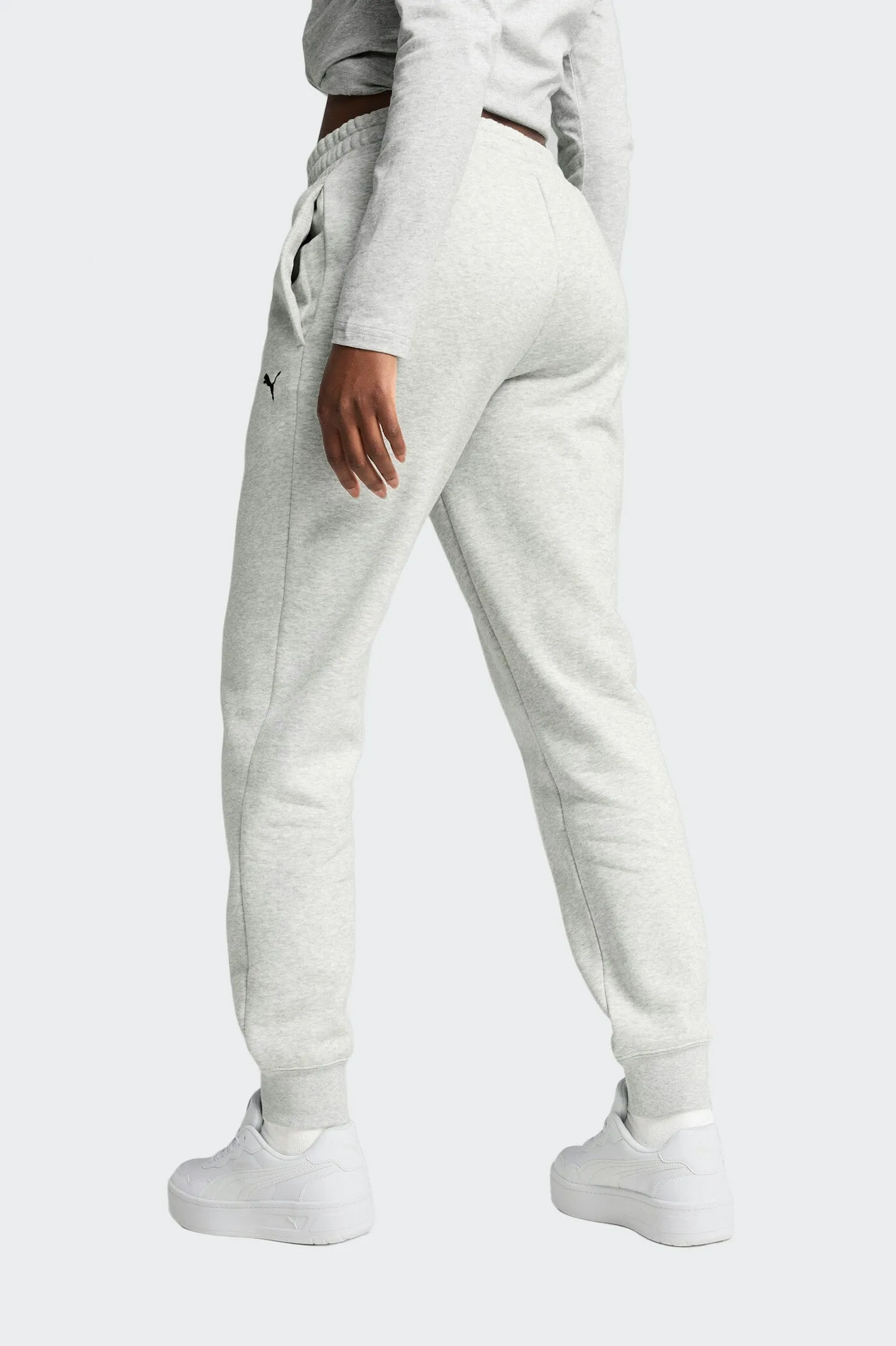 PUMA WOMEN'S ESSENTIALS SMALL LOGO GREY SWEATPANT