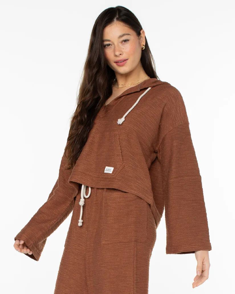 Roxy Rich Coast Solid Sweatshirt-Carob Brown