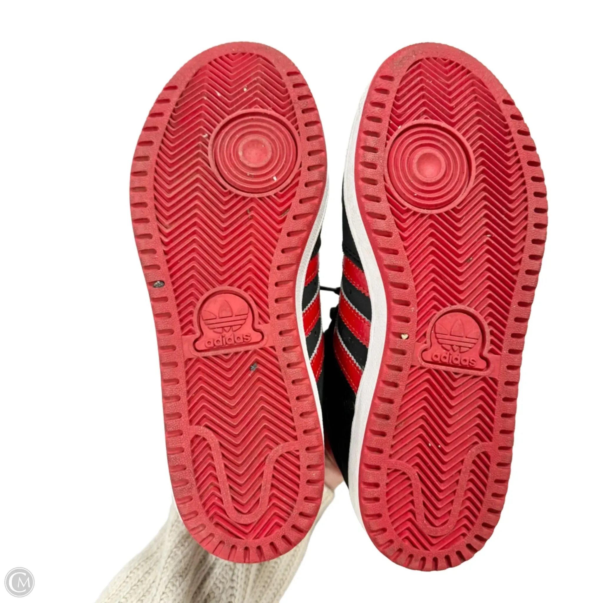 Shoes Sneakers By Adidas In Black & Red, Size: 7