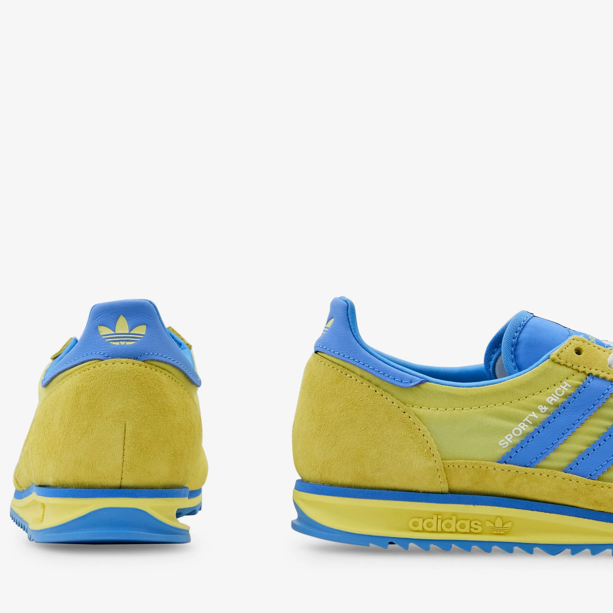 Sporty & Rich x Women's SL72 Light Yellow | Real Blue | Cloud White adidas Clothing