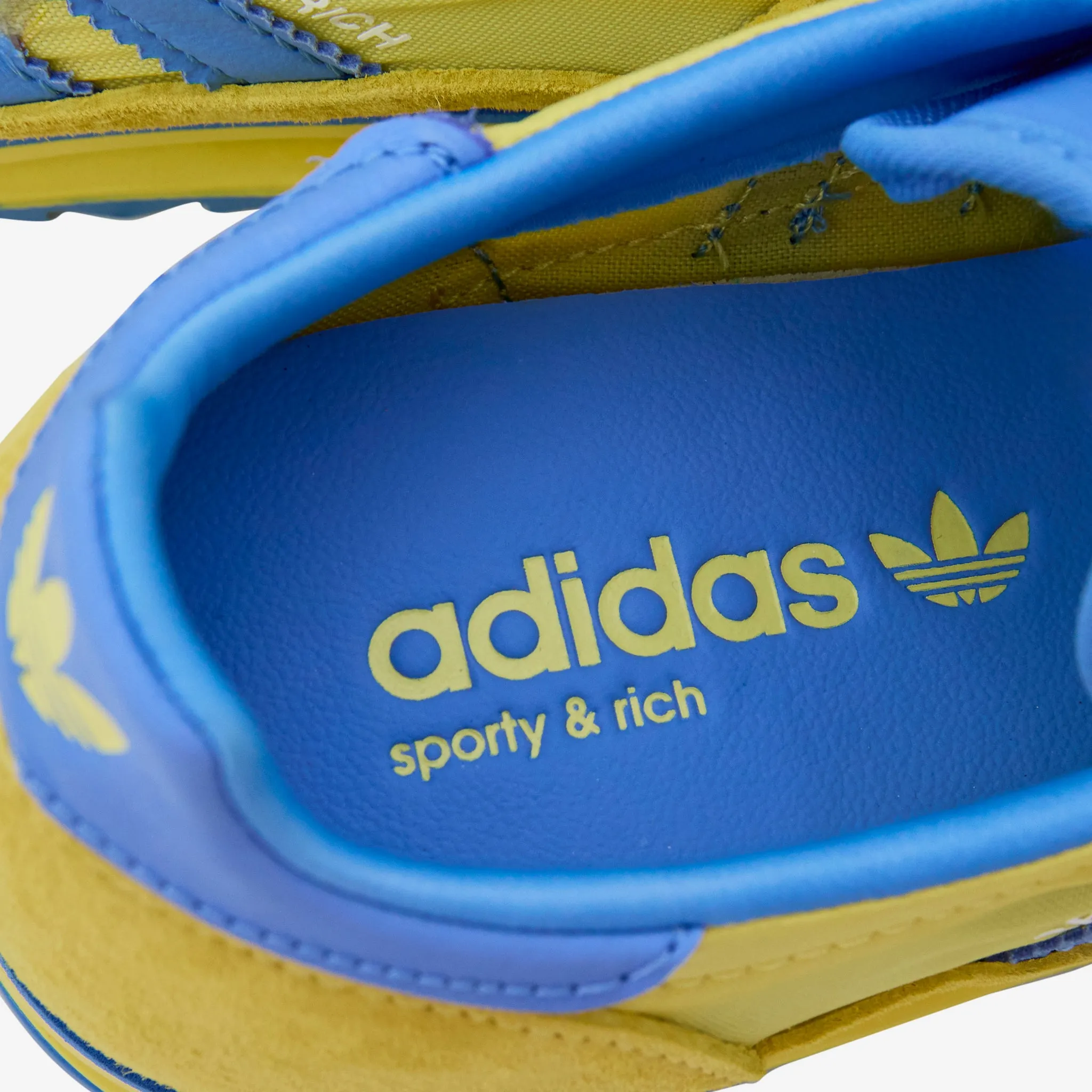 Sporty & Rich x Women's SL72 Light Yellow | Real Blue | Cloud White adidas Clothing