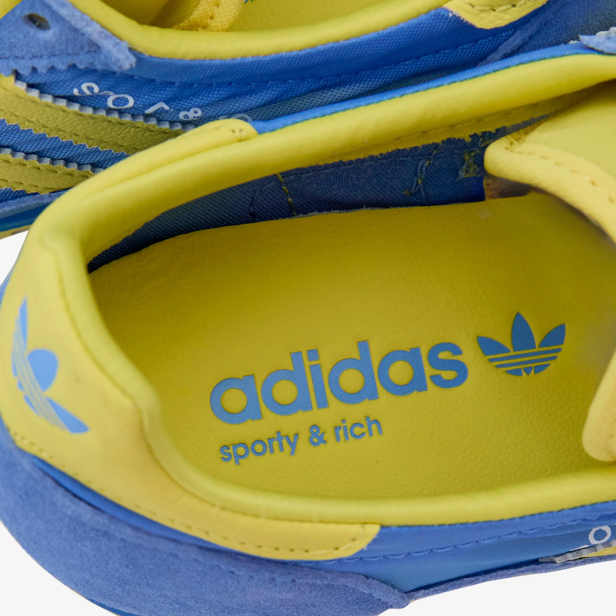 Sporty & Rich x Women's SL72 Real Blue | Light Yellow | Cloud White adidas Clothing