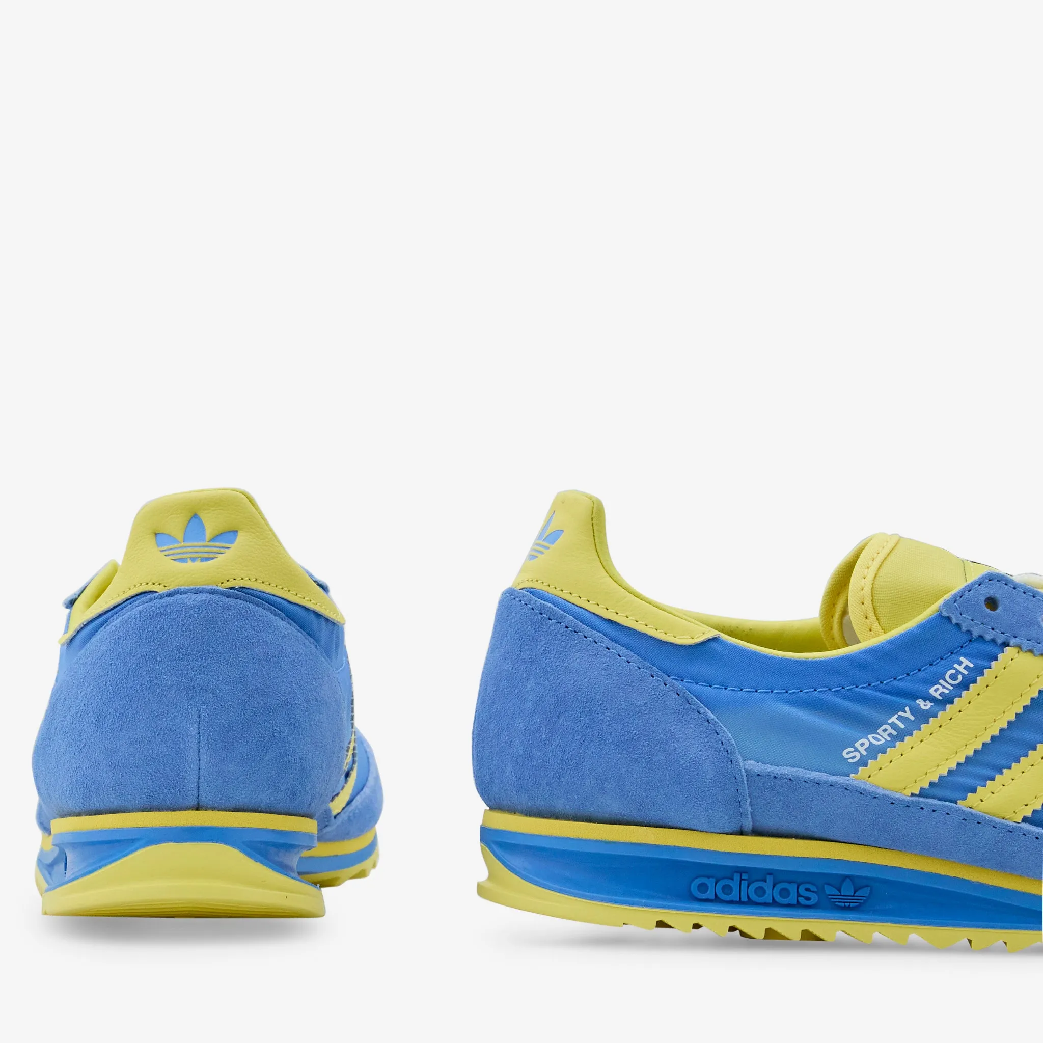 Sporty & Rich x Women's SL72 Real Blue | Light Yellow | Cloud White adidas Clothing