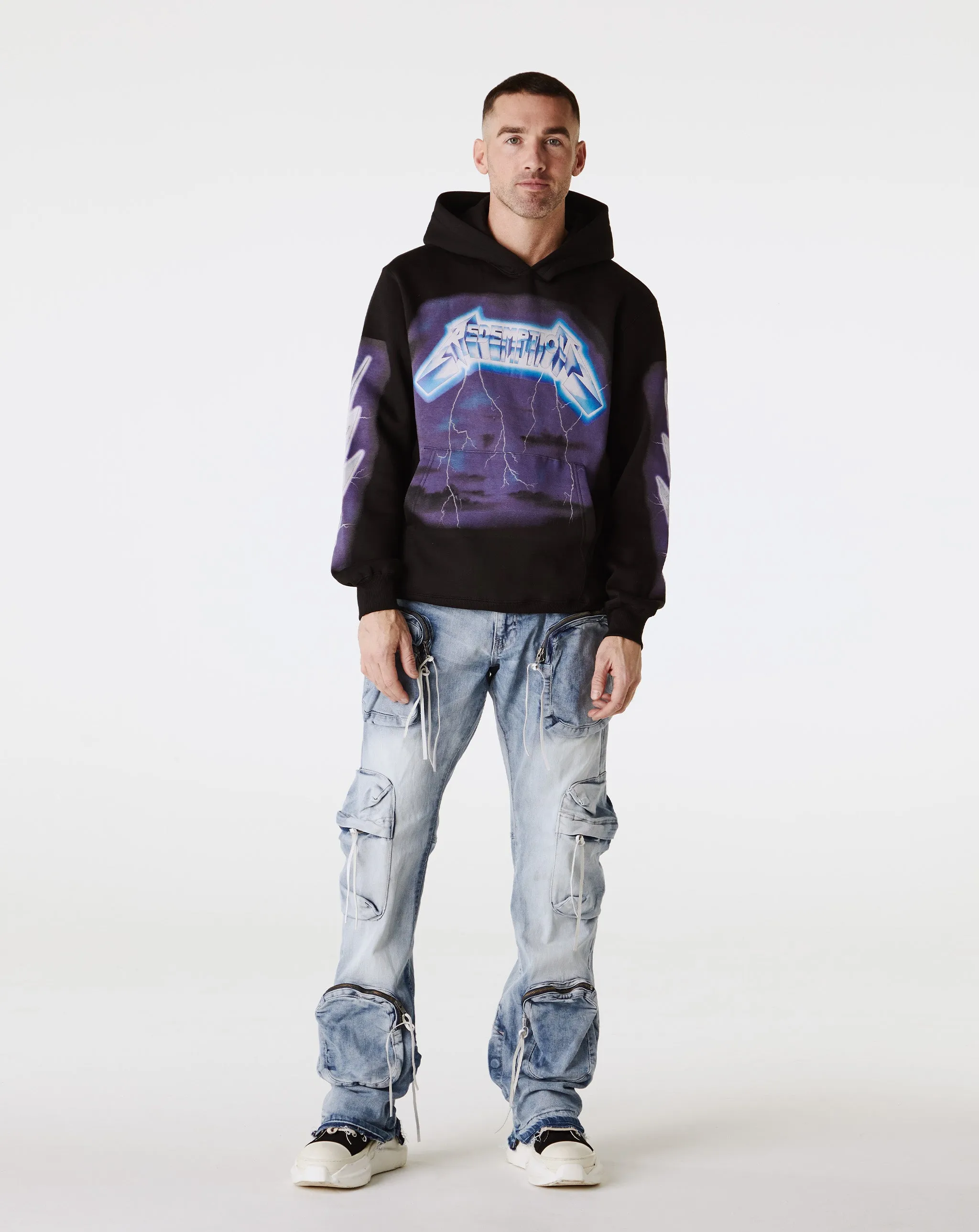 Stacked 3D Cargo Jeans