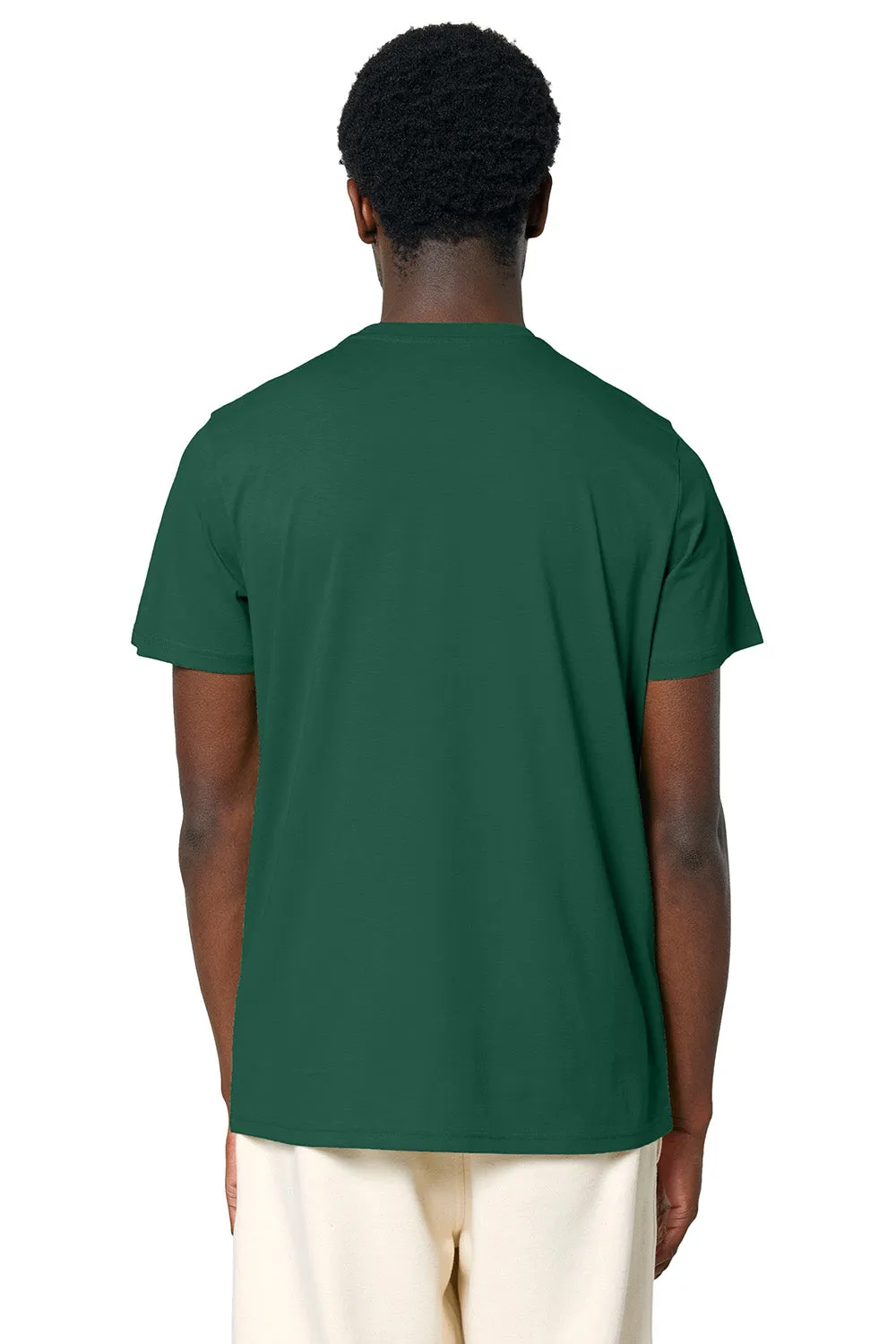 Stanley/Stella Mens Crafter Short Sleeve Crewneck T-Shirt - Bottle Green Clothing Stanley-Stella