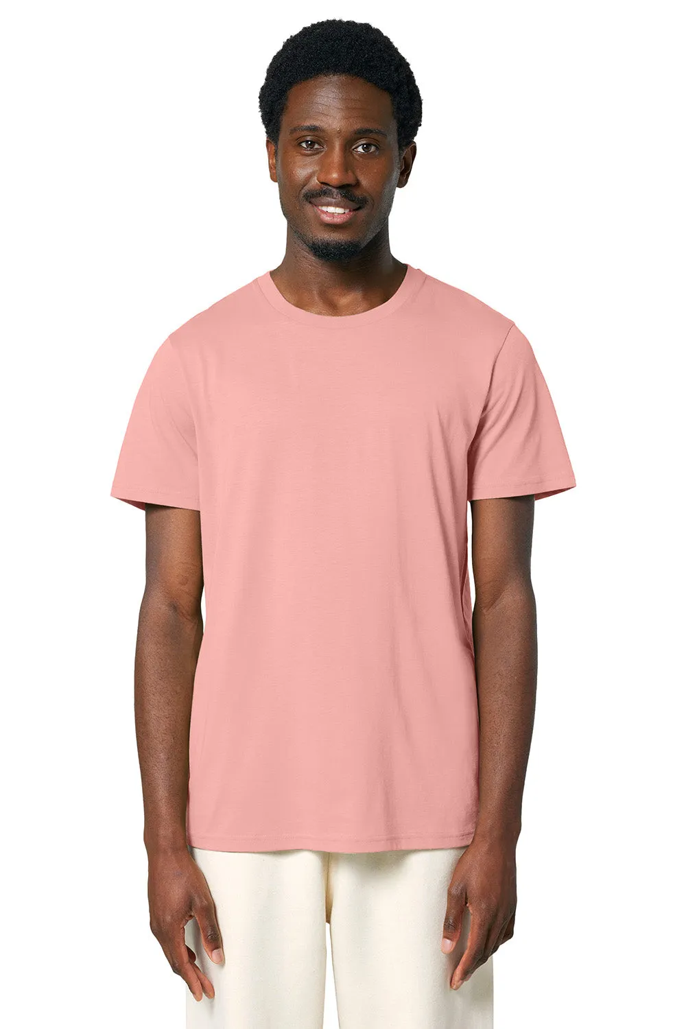Stanley/Stella Mens Crafter Short Sleeve Crewneck T-Shirt - Canyon Pink Clothing Stanley-Stella