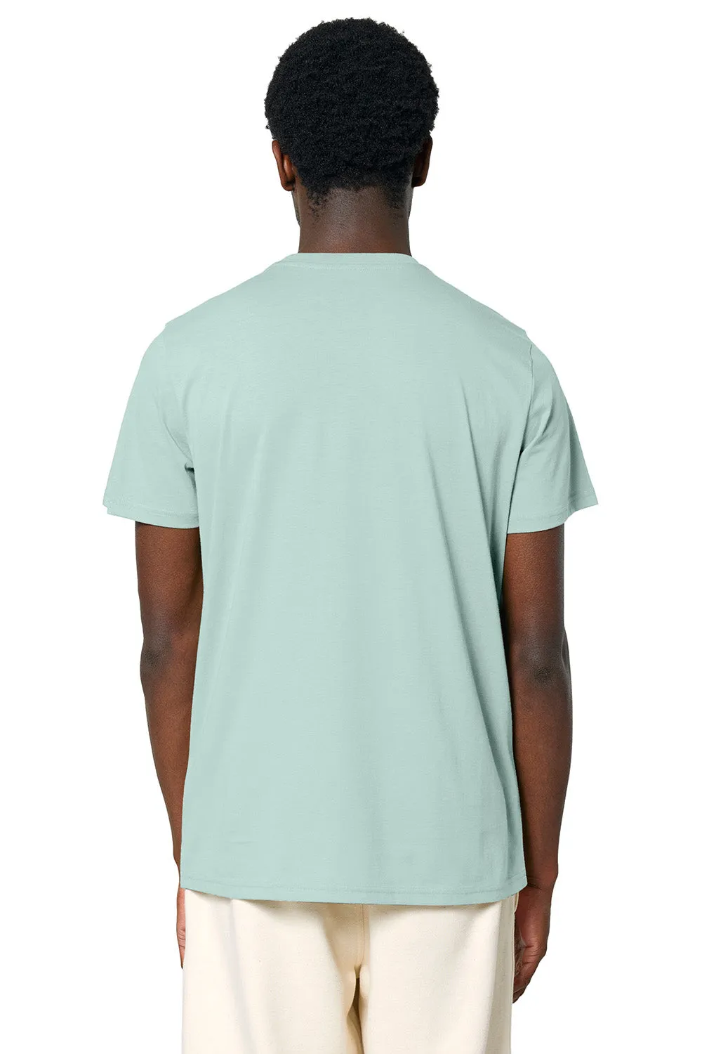 Stanley/Stella Mens Crafter Short Sleeve Crewneck T-Shirt - Caribbean Blue Clothing Stanley-Stella