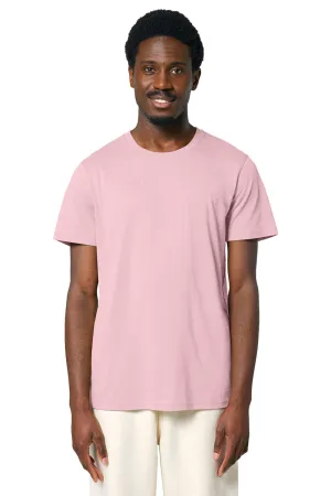 Stanley/Stella Mens Crafter Short Sleeve Crewneck T-Shirt - Cotton Pink Clothing Stanley-Stella