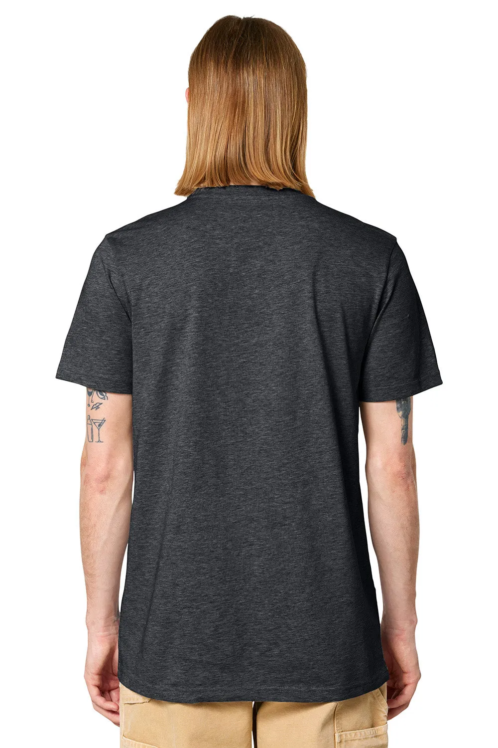 Stanley/Stella Mens Crafter Short Sleeve Crewneck T-Shirt - Heather Dark Grey Clothing Stanley-Stella