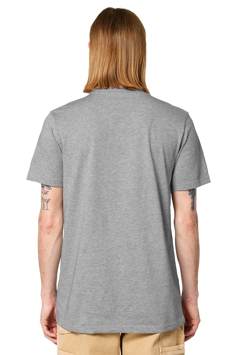 Stanley/Stella Mens Crafter Short Sleeve Crewneck T-Shirt - Heather Grey Clothing Stanley-Stella