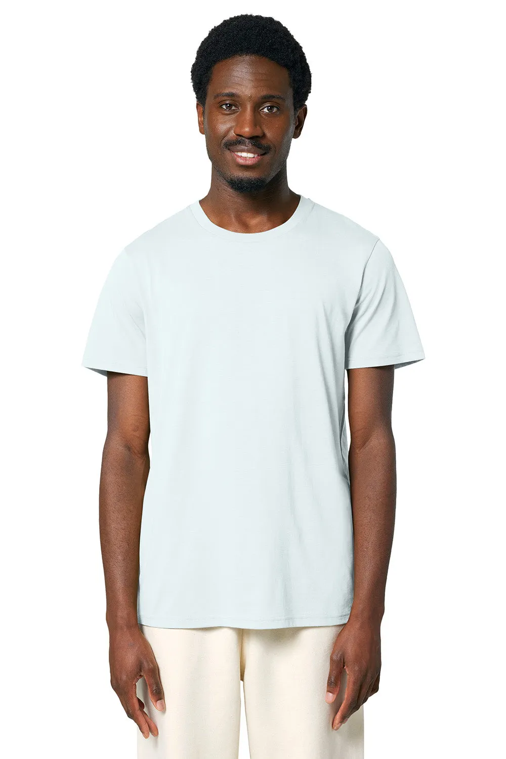 Stanley/Stella Mens Crafter Short Sleeve Crewneck T-Shirt - Ice Blue Clothing Stanley-Stella
