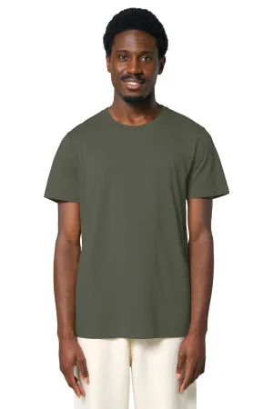 Stanley/Stella Mens Crafter Short Sleeve Crewneck T-Shirt - Khaki Green Clothing Stanley-Stella