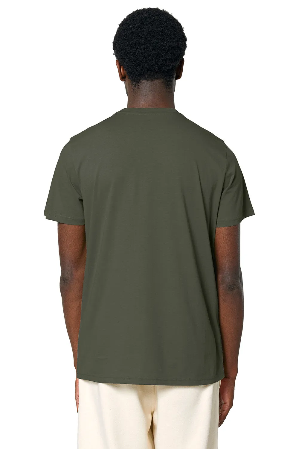 Stanley/Stella Mens Crafter Short Sleeve Crewneck T-Shirt - Khaki Green Clothing Stanley-Stella