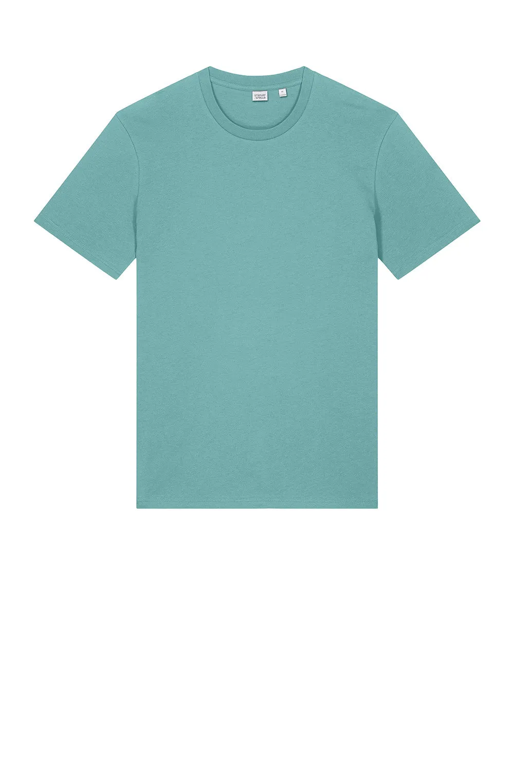 Stanley/Stella Mens Crafter Short Sleeve Crewneck T-Shirt - Monstera Teal Blue Clothing Stanley-Stella