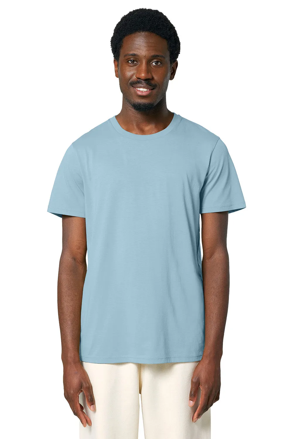 Stanley/Stella Mens Crafter Short Sleeve Crewneck T-Shirt - Sky Blue Clothing Stanley-Stella