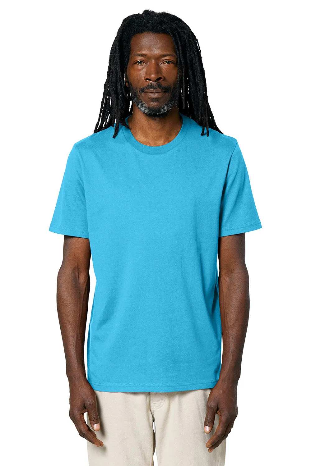 Stanley/Stella Mens Creator 2.0 Short Sleeve Crewneck T-Shirt - Aqua Blue Clothing Stanley-Stella