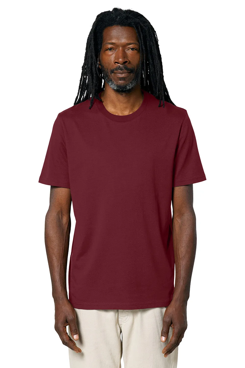 Stanley/Stella Mens Creator 2.0 Short Sleeve Crewneck T-Shirt - Burgundy Clothing Stanley-Stella