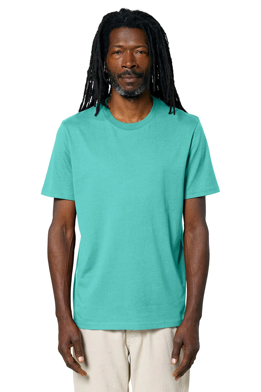 Stanley/Stella Mens Creator 2.0 Short Sleeve Crewneck T-Shirt - Pool Blue Clothing Stanley-Stella