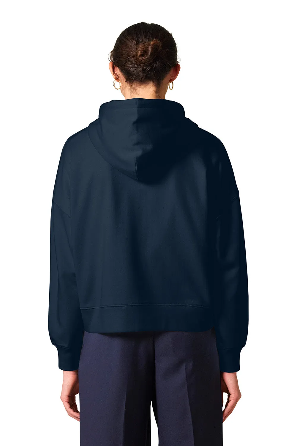 Stanley/Stella Womens Ida Full Zip Hooded Sweatshirt Hoodie w/ Pockets - French Navy Blue Clothing Stanley-Stella