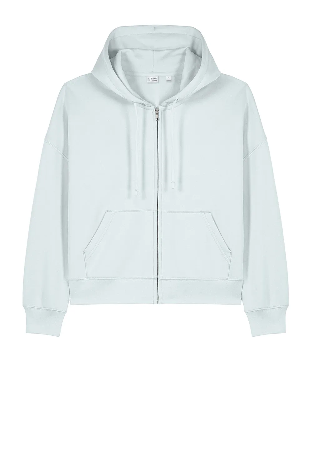 Stanley/Stella Womens Ida Full Zip Hooded Sweatshirt Hoodie w/ Pockets - Ice Blue Clothing Stanley-Stella