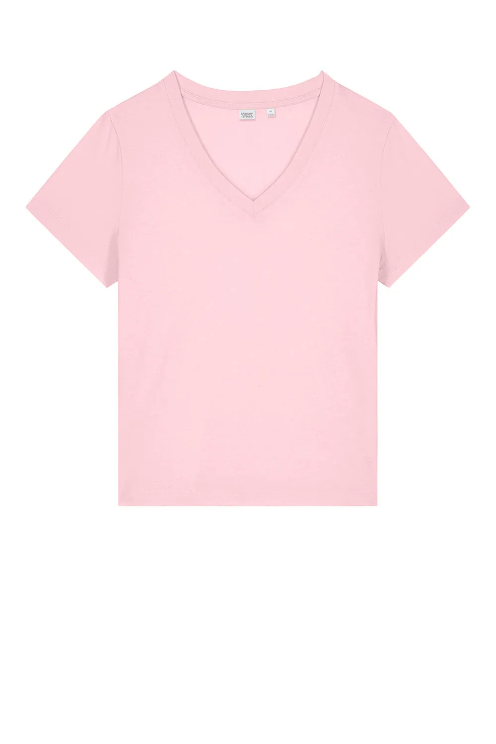 Stanley/Stella Womens Isla Short Sleeve V-Neck T-Shirt - Cotton Pink Clothing Stanley-Stella