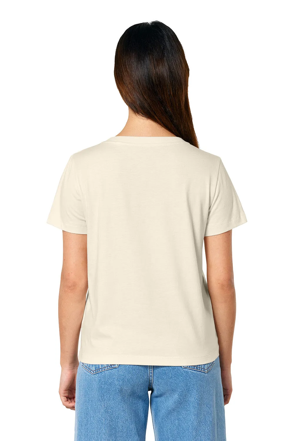 Stanley/Stella Womens Isla Short Sleeve V-Neck T-Shirt - Natural Raw Clothing Stanley-Stella