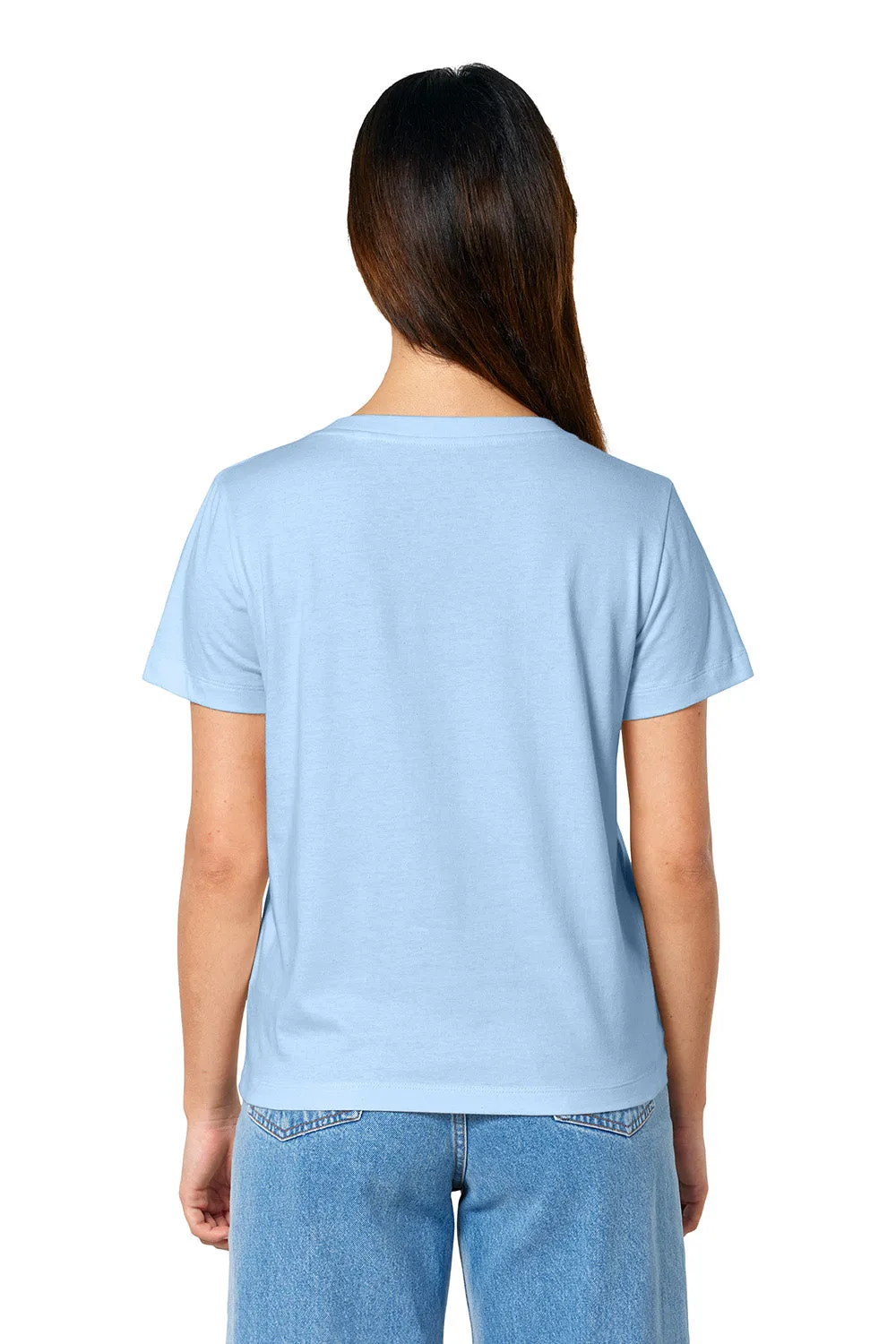 Stanley/Stella Womens Isla Short Sleeve V-Neck T-Shirt - Soul Blue Clothing Stanley-Stella
