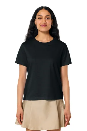 Stanley/Stella Womens Muser Short Sleeve Crewneck T-Shirt - Black Clothing Stanley-Stella