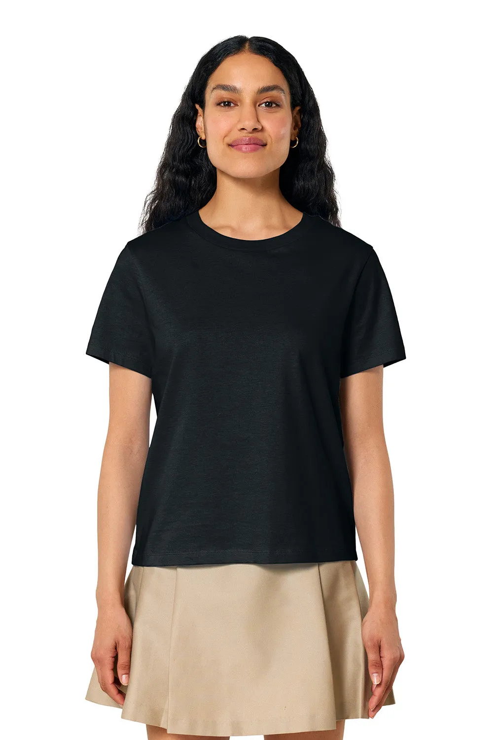 Stanley/Stella Womens Muser Short Sleeve Crewneck T-Shirt - Black Clothing Stanley-Stella
