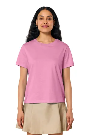 Stanley/Stella Womens Muser Short Sleeve Crewneck T-Shirt - Bubble Pink Clothing Stanley-Stella