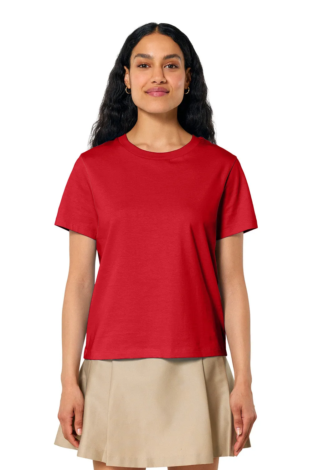 Stanley/Stella Womens Muser Short Sleeve Crewneck T-Shirt - Red Clothing Stanley-Stella