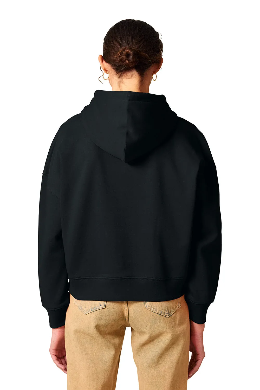 Stanley/Stella Womens Nora Hooded Sweatshirt Hoodie - Black Clothing Stanley-Stella