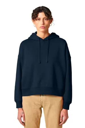 Stanley/Stella Womens Nora Hooded Sweatshirt Hoodie - French Navy Blue Clothing Stanley-Stella
