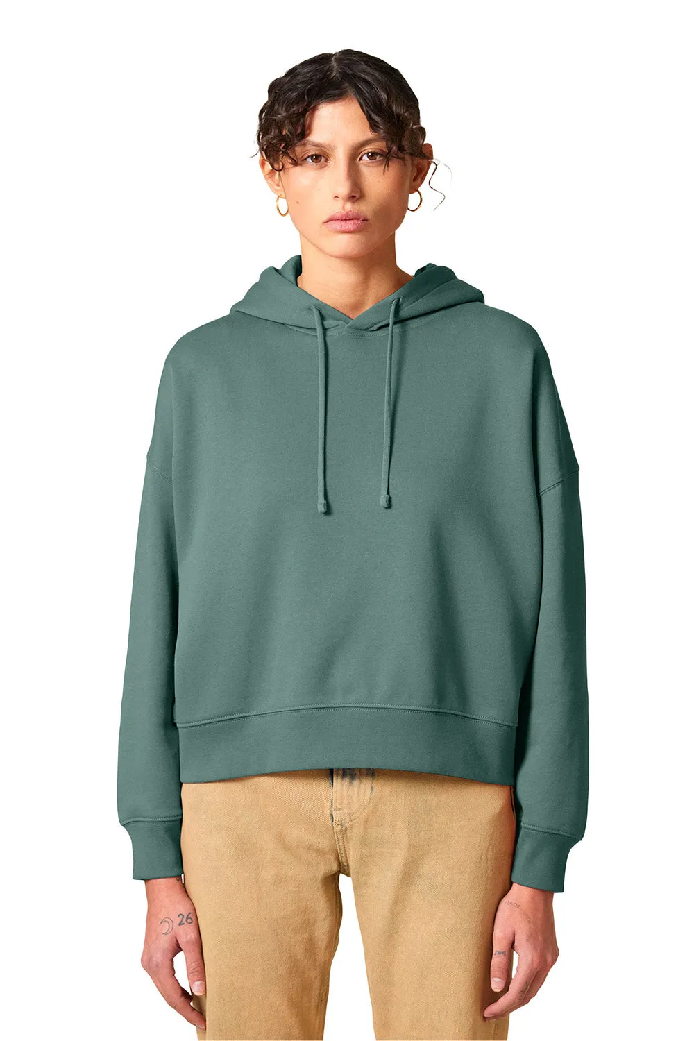 Stanley/Stella Womens Nora Hooded Sweatshirt Hoodie - Green Bay Clothing Stanley-Stella