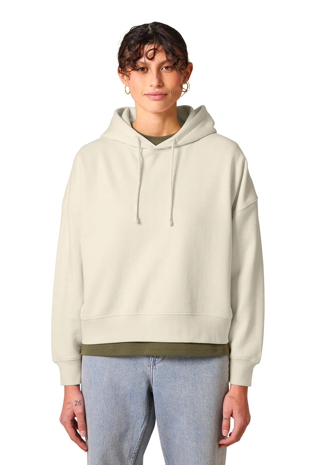 Stanley/Stella Womens Nora Hooded Sweatshirt Hoodie - Natural Raw Clothing Stanley-Stella