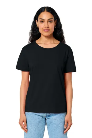 Stanley/Stella Womens Serena Short Sleeve Scoop Neck T-Shirt - Black Clothing Stanley-Stella