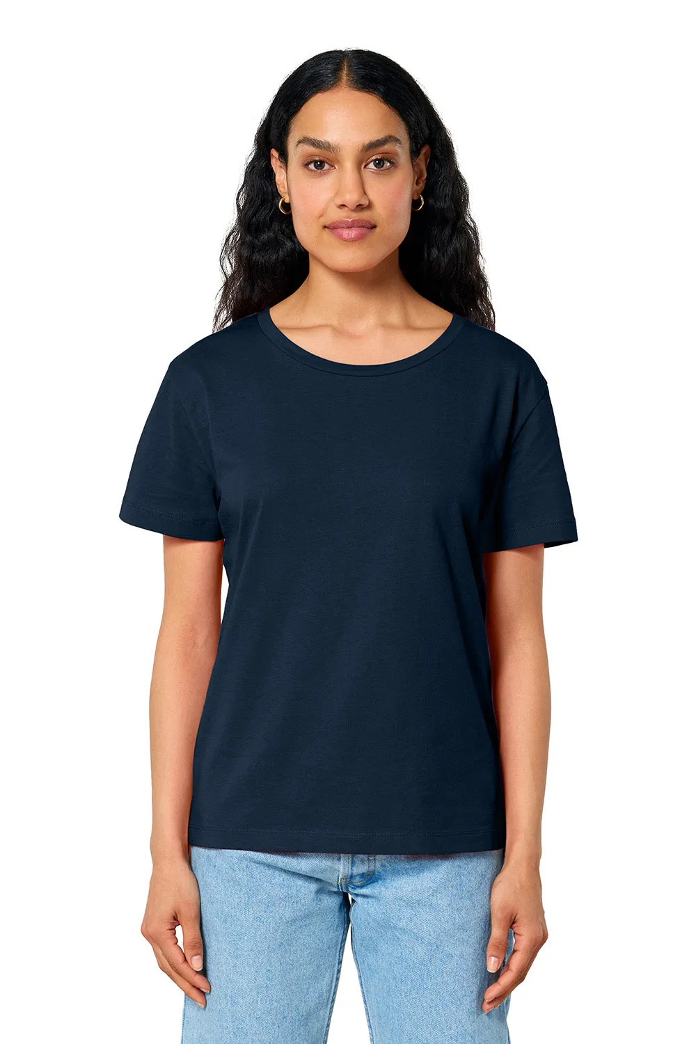 Stanley/Stella Womens Serena Short Sleeve Scoop Neck T-Shirt - French Navy Blue Clothing Stanley-Stella